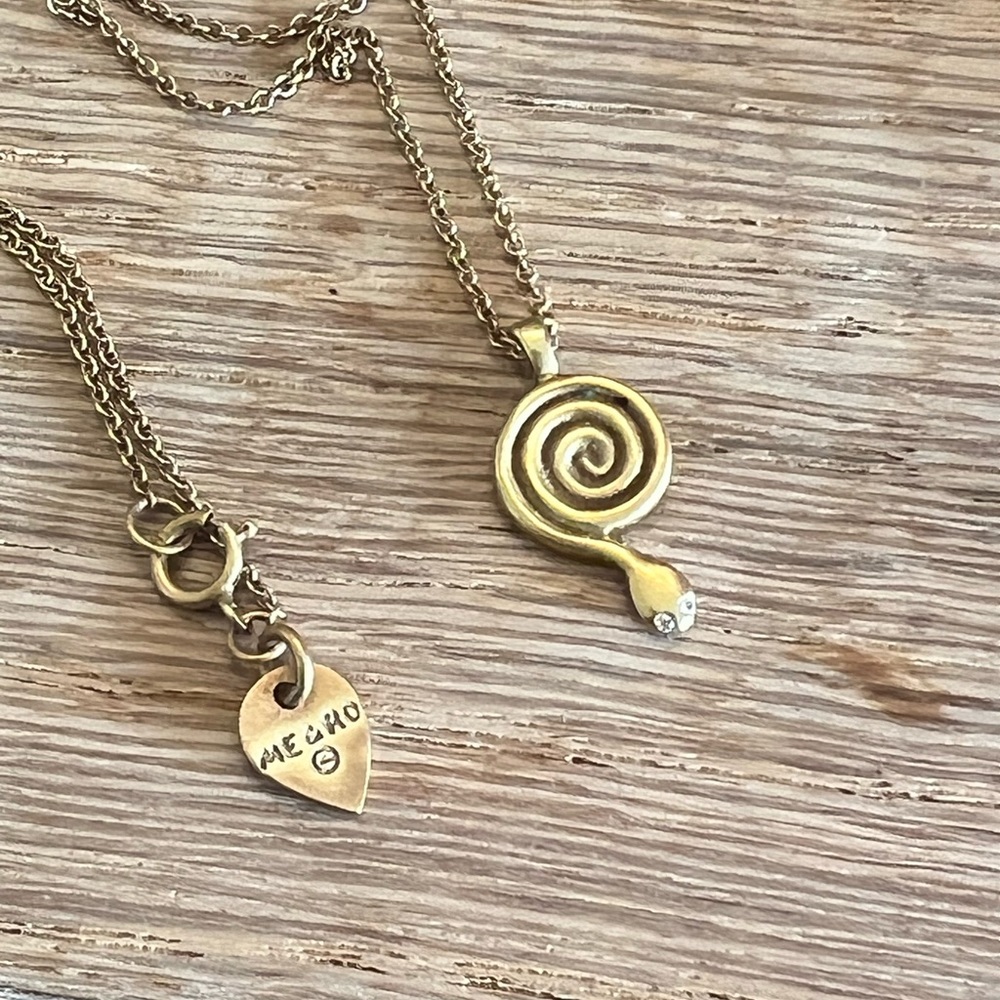Me & Ro snake necklace • 18k gold
